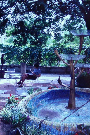 Spievajúca fontána, ktorá stála v záhrade Nitrianskej galérie foto od Martina Daniša